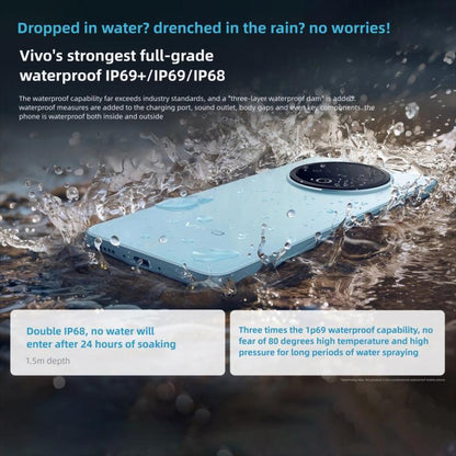 vivo Y500, 8GB+128GB, 6.77 inch Android 15 OriginOS 5 Dimensity 7300 Octa Core, OTG, NFC, Network: 5G (Blue) - vivo by vivo | Online Shopping UK | buy2fix