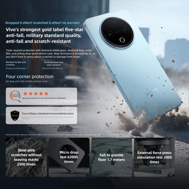 vivo Y500, 8GB+128GB, 6.77 inch Android 15 OriginOS 5 Dimensity 7300 Octa Core, OTG, NFC, Network: 5G (Purple) - vivo by vivo | Online Shopping UK | buy2fix