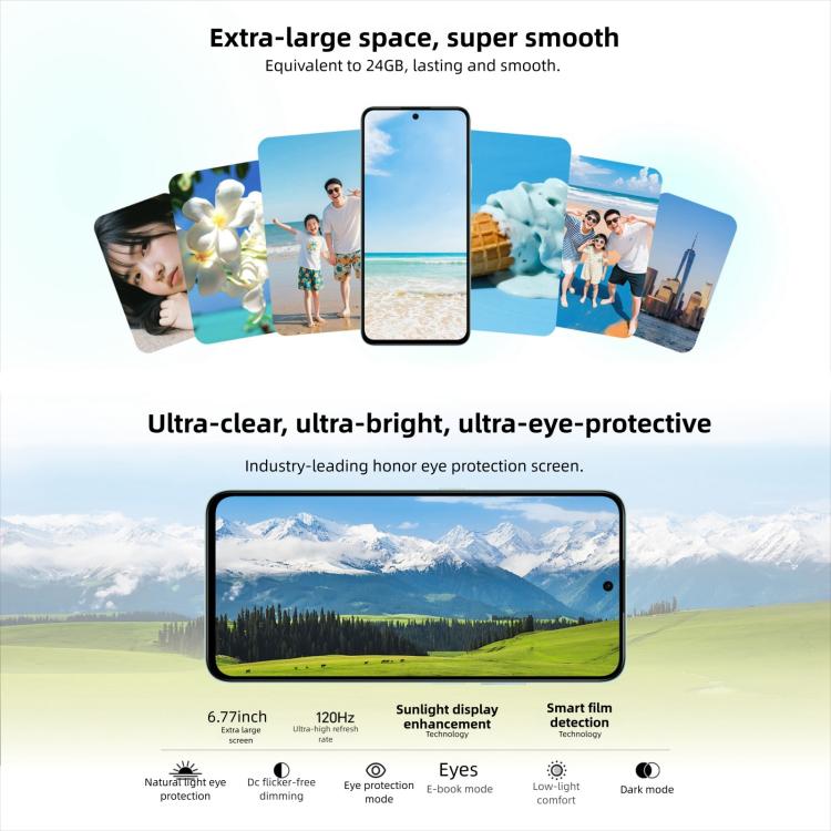 Honor Play10T, 8GB+256GB, Side Fingerprint, 6.8 inch Android 15 Magic OS 9.0 Snapdragon 6s Gen 3 Octa Core, Network: 5G (White) - Honor by HONOR | Online Shopping UK | buy2fix