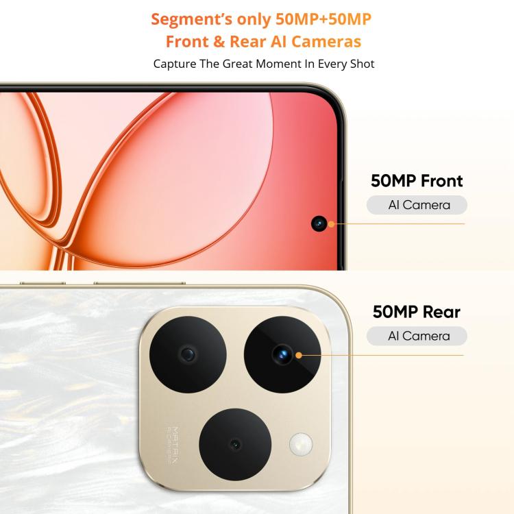 Realme 15T, 8GB+128GB, Screen Fingerprint Identification, 6.57 inch Realme UI 6.0 Android 15 MediaTek Dimensity 6400 Max Octa Core, NFC, Network: 5G (White) - OPPO by Realme | Online Shopping UK | buy2fix