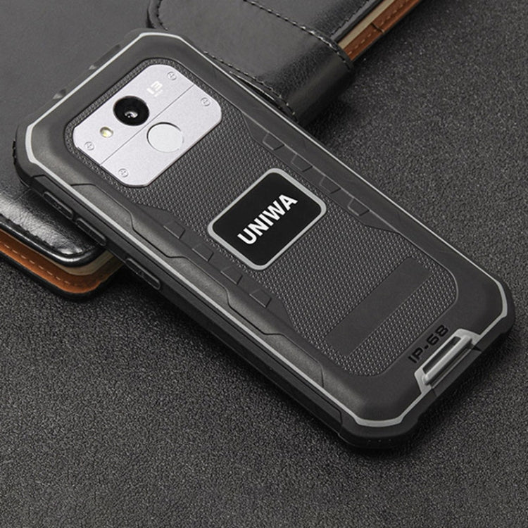 UNIWA F963 Pro Rugged Smart Phone, 4GB+64GB, 5.5 inch Android 13, Unisoc T606 Octa Core, NFC, Fingerprint Unlock, 4G Network, US Plug (Black Grey) - UNIWA by UNIWA | Online Shopping UK | buy2fix