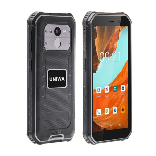 UNIWA F963 Pro Rugged Smart Phone, 6GB+128GB, 5.5 inch Android 13, Unisoc T606 Octa Core, NFC, Fingerprint Unlock, 4G Network, EU Plug (Black Grey) - UNIWA by UNIWA | Online Shopping UK | buy2fix