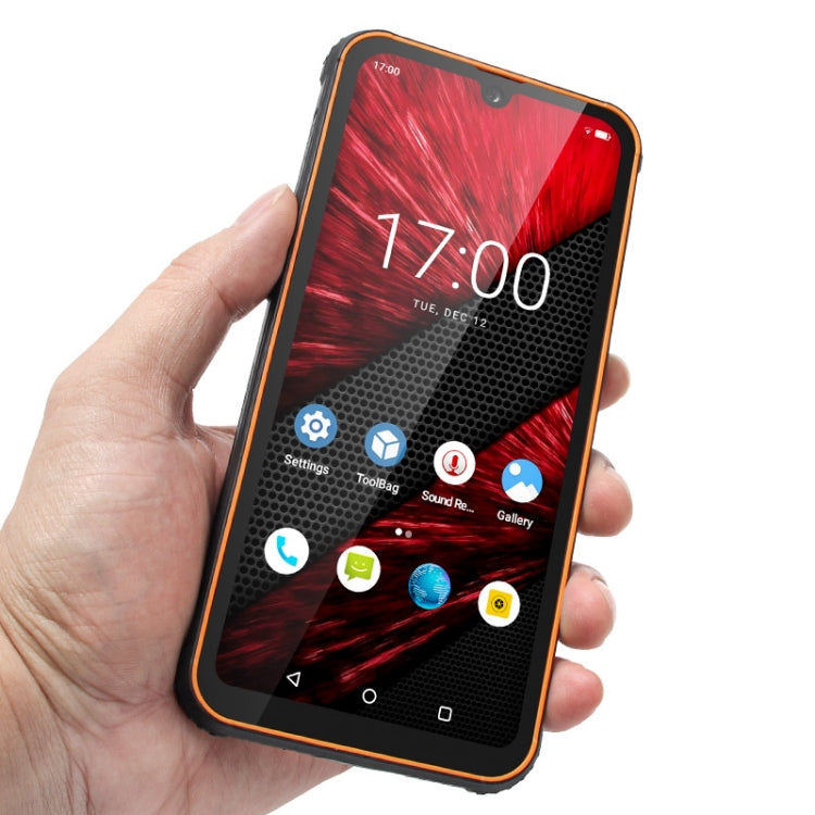 UNIWA F965 Pro Rugged Smart Phone, 6GB+128GB, 6 inch Android 13, MT6762 Octa Core, Network: 4G, NFC, PoC, SOS, EU Plug (Black+Orange) - UNIWA by UNIWA | Online Shopping UK | buy2fix