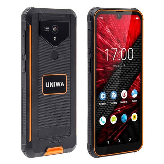 UNIWA F965 Pro Rugged Smart Phone, 6GB+128GB, 6 inch Android 13, MT6762 Octa Core, Network: 4G, NFC, PoC, SOS, US Plug (Black+Orange) - UNIWA by UNIWA | Online Shopping UK | buy2fix