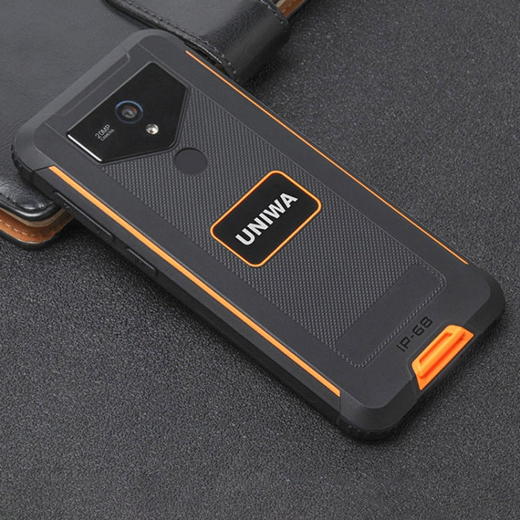 UNIWA F965 Pro Rugged Smart Phone, 6GB+128GB, 6 inch Android 13, MT6762 Octa Core, Network: 4G, NFC, PoC, SOS, US Plug (Black+Orange) - UNIWA by UNIWA | Online Shopping UK | buy2fix