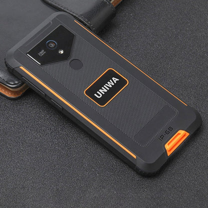 UNIWA F965 Pro Rugged Smart Phone, 6GB+128GB, 6 inch Android 13, MT6762 Octa Core, Network: 4G, NFC, PoC, SOS, US Plug (Black+Orange) - UNIWA by UNIWA | Online Shopping UK | buy2fix
