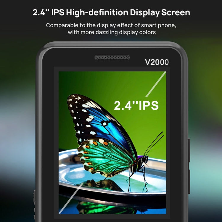 UNIWA V2000 Elder Keypad Phone, 2.4 inch Unisoc T107, 1700mAh Battery, LED Flashlight, SOS, Network: 4G, US Plug (Black) - UNIWA by UNIWA | Online Shopping UK | buy2fix