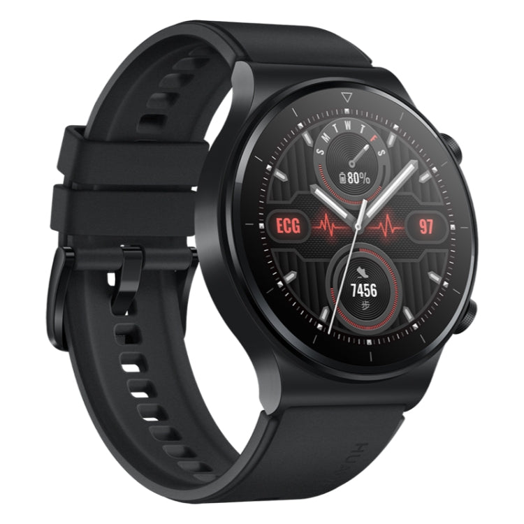 HUAWEI WATCH GT 2 Pro ECG Ver. Bluetooth Fitness Tracker Smart Watch 46mm Wristband, Kirin A1 Chip, Support GPS / ECG Monitoring(Black) - Wearable Devices by Huawei | Online Shopping UK | buy2fix