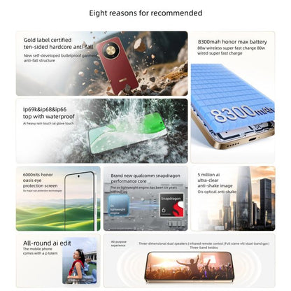 Honor X70, 8GB+128GB, Screen Fingerprint, 6.79 inch MagicOS 9.0 Snapdragon 6 Gen 4 Octa Core, Network: 5G, OTG, NFC, Support Google Play (White) - Honor by HONOR | Online Shopping UK | buy2fix