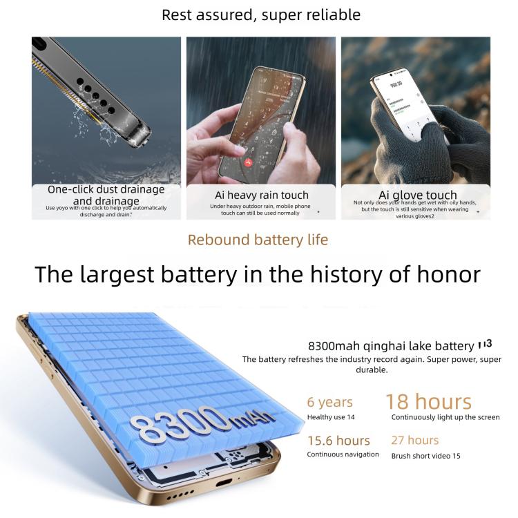 Honor X70, 8GB+128GB, Screen Fingerprint, 6.79 inch MagicOS 9.0 Snapdragon 6 Gen 4 Octa Core, Network: 5G, OTG, NFC, Support Google Play (Cyan) - Honor by HONOR | Online Shopping UK | buy2fix