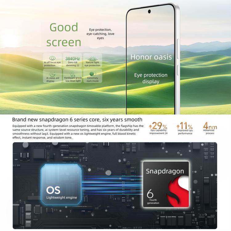 Honor X70, 8GB+128GB, Screen Fingerprint, 6.79 inch MagicOS 9.0 Snapdragon 6 Gen 4 Octa Core, Network: 5G, OTG, NFC, Support Google Play (Red) - Honor by HONOR | Online Shopping UK | buy2fix