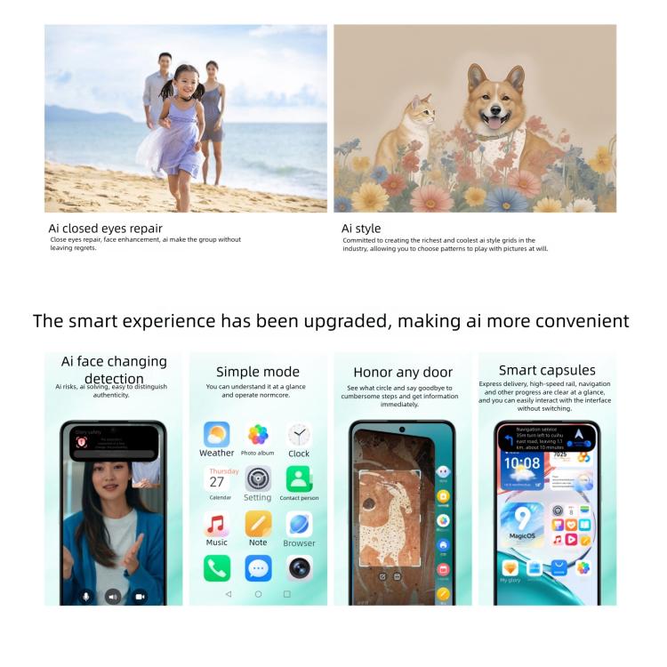 Honor Play 70 Plus, 12GB+256GB, Side Fingerprint, 6.77 inch MagicOS 9.0 Snapdragon 6s Gen 3 Octa Core, Network: 5G, NFC, OTG, Not Support Google Play (Black) - Honor by HONOR | Online Shopping UK | buy2fix