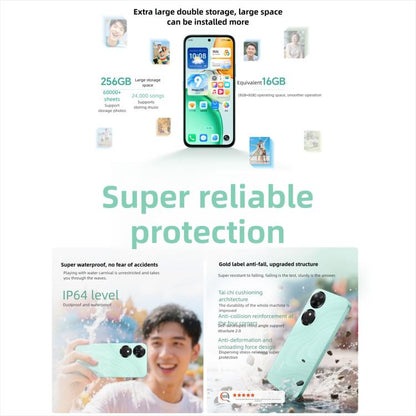 Honor Play10C, 4GB+128GB, Side Fingerprint, 6.61 inch MagicOS 9.0 Android 15 Dimensity 6300 Octa Core, Network: 5G, OTG (Cyan) - Honor by HONOR | Online Shopping UK | buy2fix