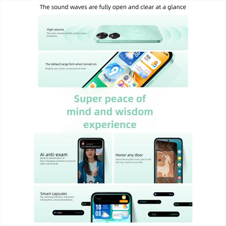 Honor Play10C, 4GB+128GB, Side Fingerprint, 6.61 inch MagicOS 9.0 Android 15 Dimensity 6300 Octa Core, Network: 5G, OTG (Black) - Honor by HONOR | Online Shopping UK | buy2fix