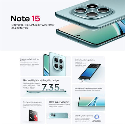 Xiaomi Redmi Note 15 5G, 8GB+256GB, 6.77 inch Xiaomi HyperOS 2 Snapdragon 6 Gen 3 Octa Core, Network: 5G (Sky Blue) - Xiaomi Redmi by Xiaomi | Online Shopping UK | buy2fix