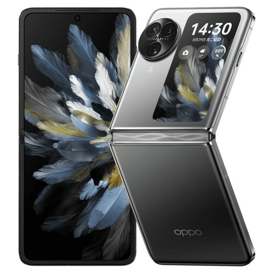 OPPO Find N3 Flip AI, 12GB+256GB, Face ID & Side Fingerprint Identification, 6.8 inch + 3.26 inch Screen ColorOS 13.2 Dimensity 9200 Octa Core, Network: 5G (Black)