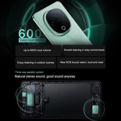 vivo Y300, 8GB+128GB, Face ID / Screen Fingerprint Identification, 6.77 inch Android 15 OriginOS 5 Dimensity 6300 Octa Core, OTG, Network: 5G (Cyan) - vivo by vivo | Online Shopping UK | buy2fix