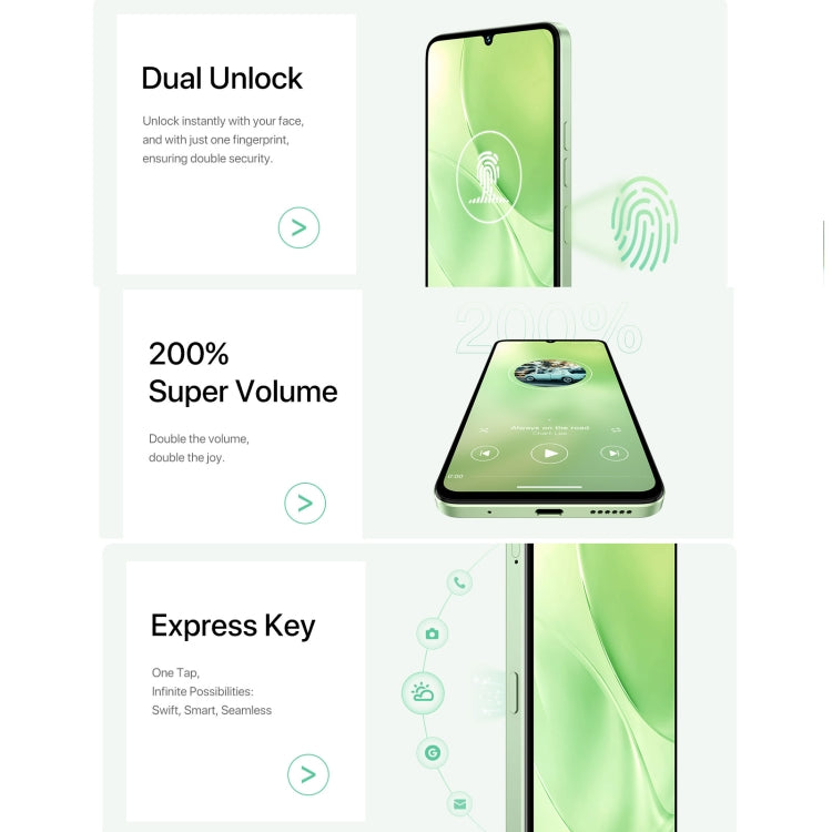 [HK Warehouse] UMIDIGI G9 5G, 6GB+128GB, Side Fingerprint & Face ID Identification, 6.75 inch Android 14 UNISOC T765 Octa Core, Network: 5G (Lake Green) - UMIDIGI by UMIDIGI | Online Shopping UK | buy2fix