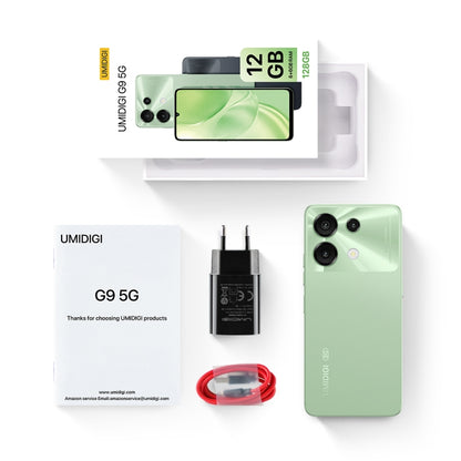 [HK Warehouse] UMIDIGI G9 5G, 6GB+128GB, Side Fingerprint & Face ID Identification, 6.75 inch Android 14 UNISOC T765 Octa Core, Network: 5G (Lake Green) - UMIDIGI by UMIDIGI | Online Shopping UK | buy2fix