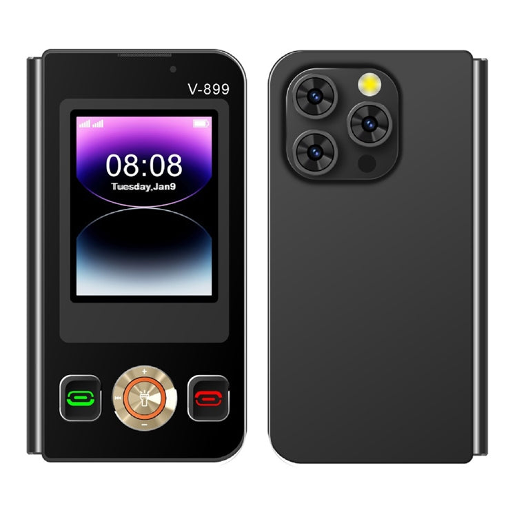 SOYES V-899, 32MB+64MB, 2.4 inch + 2.8 inch Display MTK6261D CPU, BT 3.0, Network: 2G, Dual SIM (Black) - SOYES by SOYES | Online Shopping UK | buy2fix