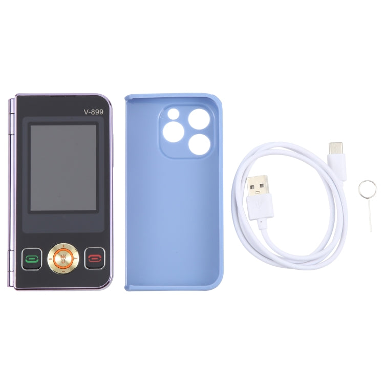 SOYES V-899, 32MB+64MB, 2.4 inch + 2.8 inch Display MTK6261D CPU, BT 3.0, Network: 2G, Dual SIM (Purple) - SOYES by SOYES | Online Shopping UK | buy2fix