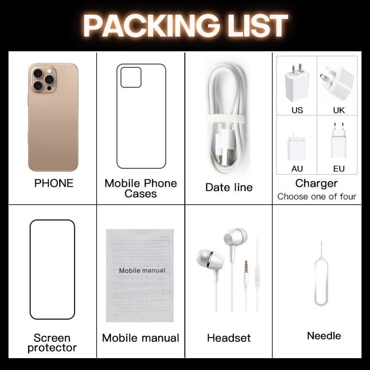 i16 Pro Max / A08, 3GB+32GB, 6.73 inch Screen, Face Identification, Android 8.1 MTK6753 Octa Core, Network: 3G, Dual SIM, AU Plug (Black) -  by buy2fix | Online Shopping UK | buy2fix