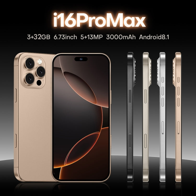 i16 Pro Max / A08, 3GB+32GB, 6.73 inch Screen, Face Identification, Android 8.1 MTK6753 Octa Core, Network: 3G, Dual SIM, AU Plug (Grey) -  by buy2fix | Online Shopping UK | buy2fix