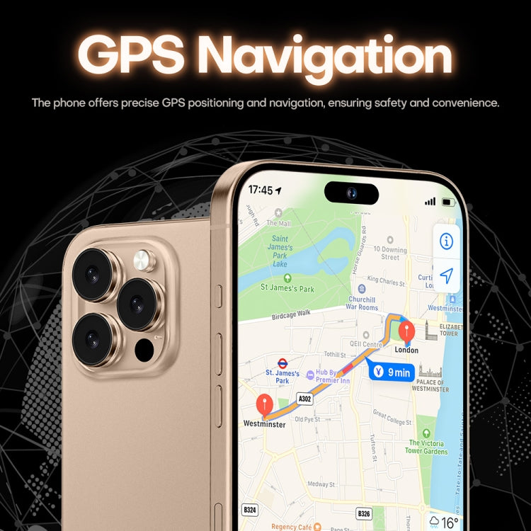 i16 Pro Max / A08, 3GB+32GB, 6.73 inch Screen, Face Identification, Android 8.1 MTK6753 Octa Core, Network: 3G, Dual SIM, UK Plug (Gold) -  by buy2fix | Online Shopping UK | buy2fix