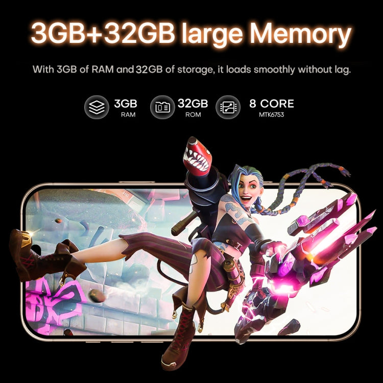 i16 Pro Max / A08, 3GB+32GB, 6.73 inch Screen, Face Identification, Android 8.1 MTK6753 Octa Core, Network: 3G, Dual SIM, US Plug (Gold) -  by buy2fix | Online Shopping UK | buy2fix