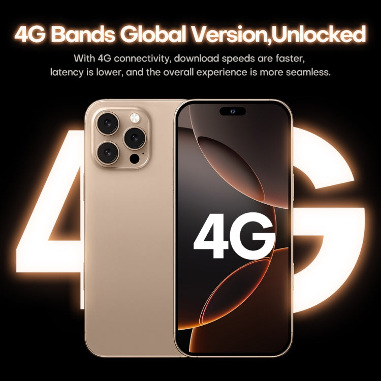 i16 Pro Max / A08A, 3GB+64GB, 6.73 inch Screen, Face Identification, Android 8.1 MTK6753 Octa Core, Network: 4G, Dual SIM, AU Plug (Gold) -  by buy2fix | Online Shopping UK | buy2fix