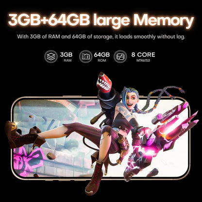 i16 Pro Max / A08A, 3GB+64GB, 6.73 inch Screen, Face Identification, Android 8.1 MTK6753 Octa Core, Network: 4G, Dual SIM, AU Plug (Grey) -  by buy2fix | Online Shopping UK | buy2fix