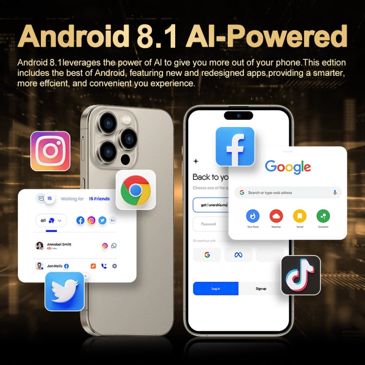 i16 Pro Max / Q5, 2GB+16GB, 6.5 inch Screen, Face Identification, Android 8.1 MTK6580P Quad Core, Network: 3G, Dual SIM, AU Plug (White) -  by buy2fix | Online Shopping UK | buy2fix
