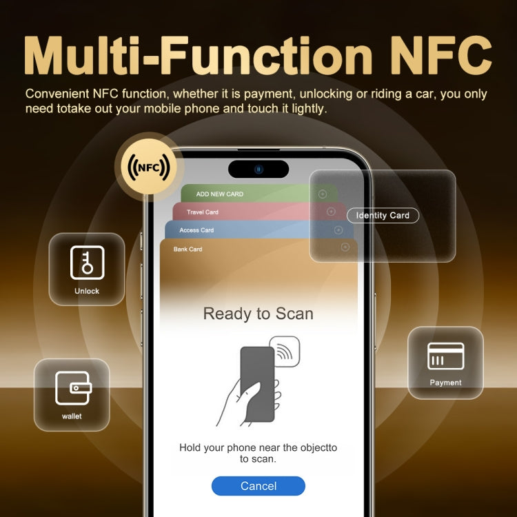 i16 Pro Max / Q5A, 6GB+128GB, 6.5 inch Screen, Face Identification, Android 10 MTK6762 Octa Core, OTG, NFC, Network: 4G, Dual SIM, EU Plug (Gold) -  by buy2fix | Online Shopping UK | buy2fix