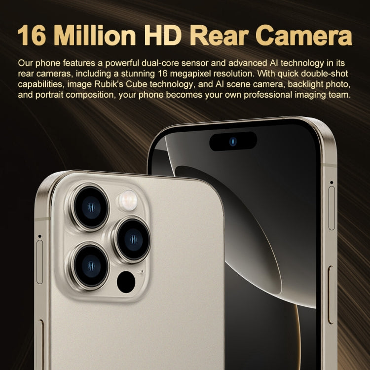 i16 Pro Max / Q5A, 6GB+128GB, 6.5 inch Screen, Face Identification, Android 10 MTK6762 Octa Core, OTG, NFC, Network: 4G, Dual SIM, UK Plug (Black) -  by buy2fix | Online Shopping UK | buy2fix