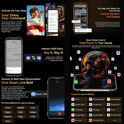 Blackview BL7000 Rugged Phone, 8GB+256GB, 6.78 inch Android 15 MediaTek Dimensity 6300 Octa Core, Network: 5G, NFC, OTG (Black) - Blackview by Blackview | Online Shopping UK | buy2fix