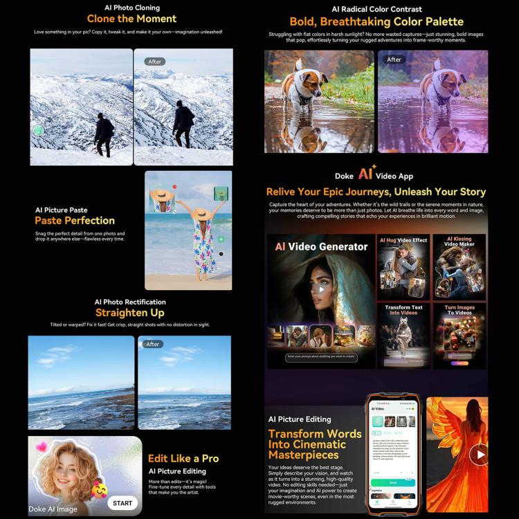 Blackview BL7000 Rugged Phone, 8GB+256GB, 6.78 inch Android 15 MediaTek Dimensity 6300 Octa Core, Network: 5G, NFC, OTG (Black) - Blackview by Blackview | Online Shopping UK | buy2fix