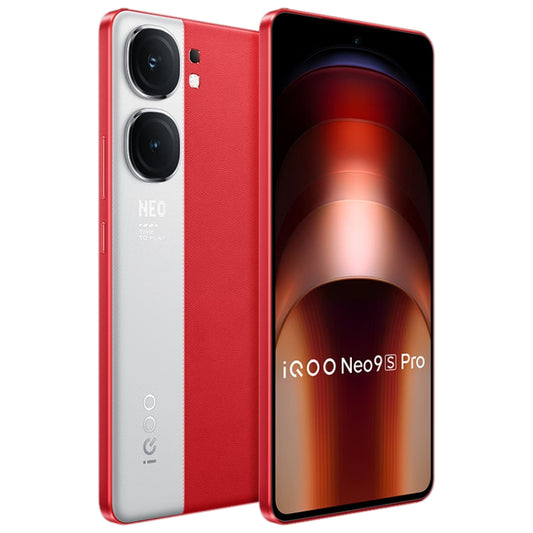 vivo iQOO Neo9S Pro, Dual Back Cameras, 12GB+256GB, Face ID / Fingerprint Identification, 6.78 inch Android 14 OriginOS 4 Dimensity 9300+ Octa Core, OTG, NFC, Network: 5G, Support Google Play (Red) by vivo
