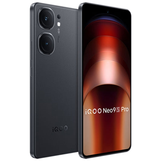 vivo iQOO Neo9S Pro, Dual Back Cameras, 12GB+512GB, Face ID / Fingerprint Identification, 6.78 inch Android 14 OriginOS 4 Dimensity 9300+ Octa Core, OTG, NFC, Network: 5G, Support Google Play (Black) by vivo