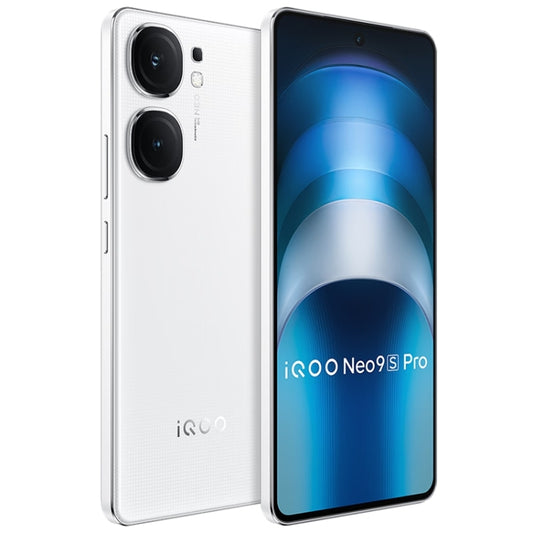 vivo iQOO Neo9S Pro, Dual Back Cameras, 12GB+512GB, Face ID / Fingerprint Identification, 6.78 inch Android 14 OriginOS 4 Dimensity 9300+ Octa Core, OTG, NFC, Network: 5G, Support Google Play (White) by vivo