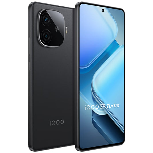 vivo iQOO Z9 Turbo, Dual Back Cameras, 12GB+256GB, Face ID Screen Fingerprint Identification, 6.78 inch Android 14.0 OriginOS 4 Snapdragon 8s Gen 3 Octa Core 3.0GHz, OTG, NFC, Network: 5G, Support Google Play (Black) by vivo