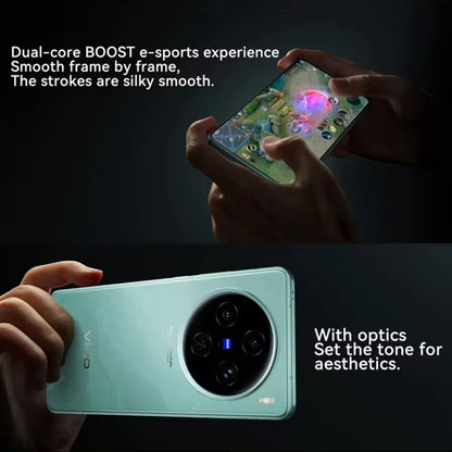 vivo X100s, Triple Back Cameras, 16GB+512GB, Face ID / Fingerprint Identification, 6.78 inch Android 14 OriginOS 4 Dimensity 9300+ Octa Core, OTG, NFC, Network: 5G, Support Google Play (White) by vivo