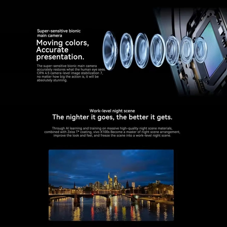 vivo X100s, Triple Back Cameras, 16GB+512GB, Face ID / Fingerprint Identification, 6.78 inch Android 14 OriginOS 4 Dimensity 9300+ Octa Core, OTG, NFC, Network: 5G, Support Google Play (White) by vivo