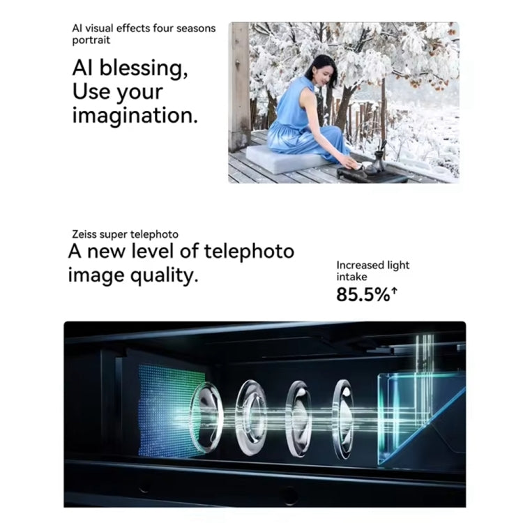 vivo X100s, Triple Back Cameras, 16GB+512GB, Face ID / Fingerprint Identification, 6.78 inch Android 14 OriginOS 4 Dimensity 9300+ Octa Core, OTG, NFC, Network: 5G, Support Google Play (White) by vivo