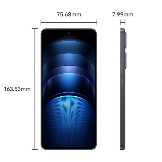 vivo iQOO Neo9S Pro+, 12GB+512GB, Face ID & Ultrasonic 3D Fingerprint Identification, 6.78 inch Android 14 OriginOS 4 Snapdragon 8 Gen 3 Octa Core 2.63GHz, OTG, NFC, Network: 5G, Support Google Play (Black) by vivo