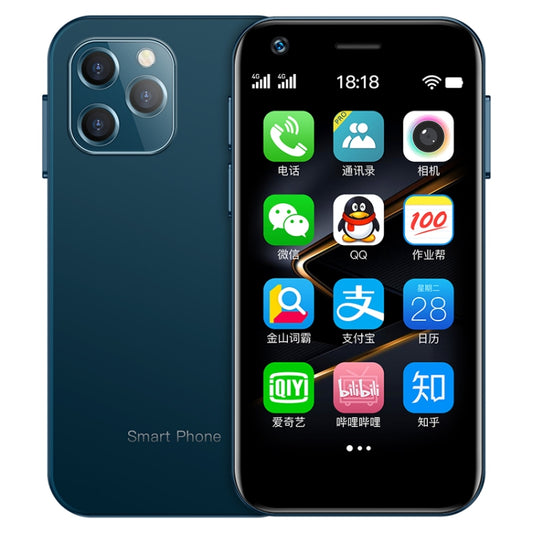 SOYES XS12, 3GB+32GB, 3.0 inch Android 9.0 MTK6737M Quad Core up to 1.1GHz, Bluetooth, WiFi, FM, Network: 4G, Dual SIM(Blue) by SOYES