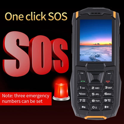 Rugtel R2C Rugged Phone, IP68 Waterproof Dustproof Shockproof, 2.4 inch, MTK6261D, 2500mAh Battery, SOS, FM, Dual SIM (Orange) - Others by Rugtel | Online Shopping UK | buy2fix