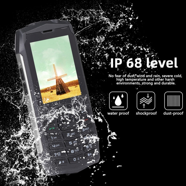 Rugtel R3C Rugged Phone, IP68 Waterproof Dustproof Shockproof, 2.8 inch, MTK6261D, 2000mAh Battery, SOS, FM, Dual SIM(Silver) - Others by Rugtel | Online Shopping UK | buy2fix