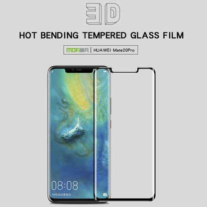 MOFI 9H 3D Explosion-proof Curved Screen Full Glue Tempered Glass Film for Huawei Mate 20 Pro(Black) - Huawei Tempered Glass by MOFI | Online Shopping UK | buy2fix