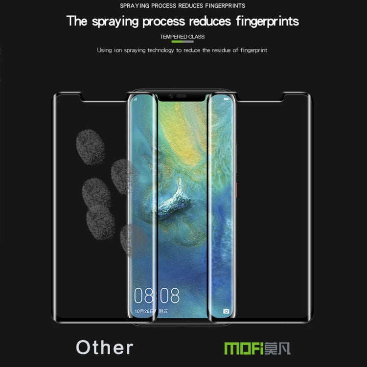 MOFI 9H 3D Explosion-proof Curved Screen Full Glue Tempered Glass Film for Huawei Mate 20 Pro(Black) - Huawei Tempered Glass by MOFI | Online Shopping UK | buy2fix