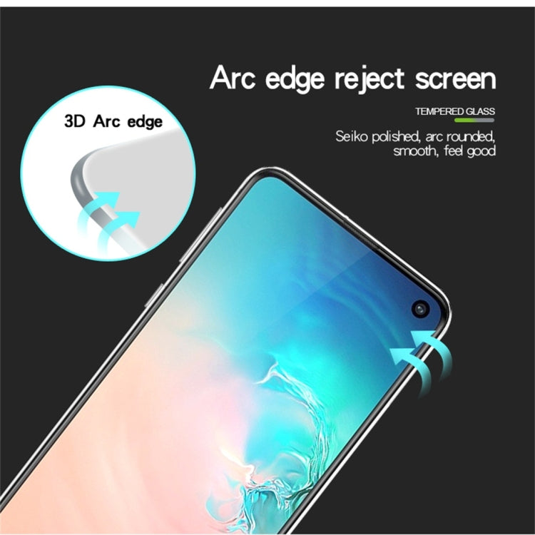 PINWUYO 9H 3D Curved Tempered Glass Film for Galaxy S10 E (Black) - Galaxy Tempered Glass by PINWUYO | Online Shopping UK | buy2fix